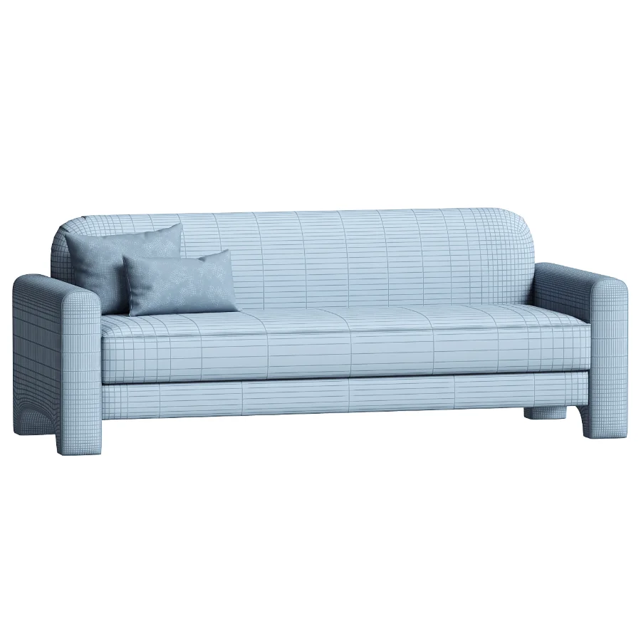 Werts Modern Chenille Sofa - Image 3