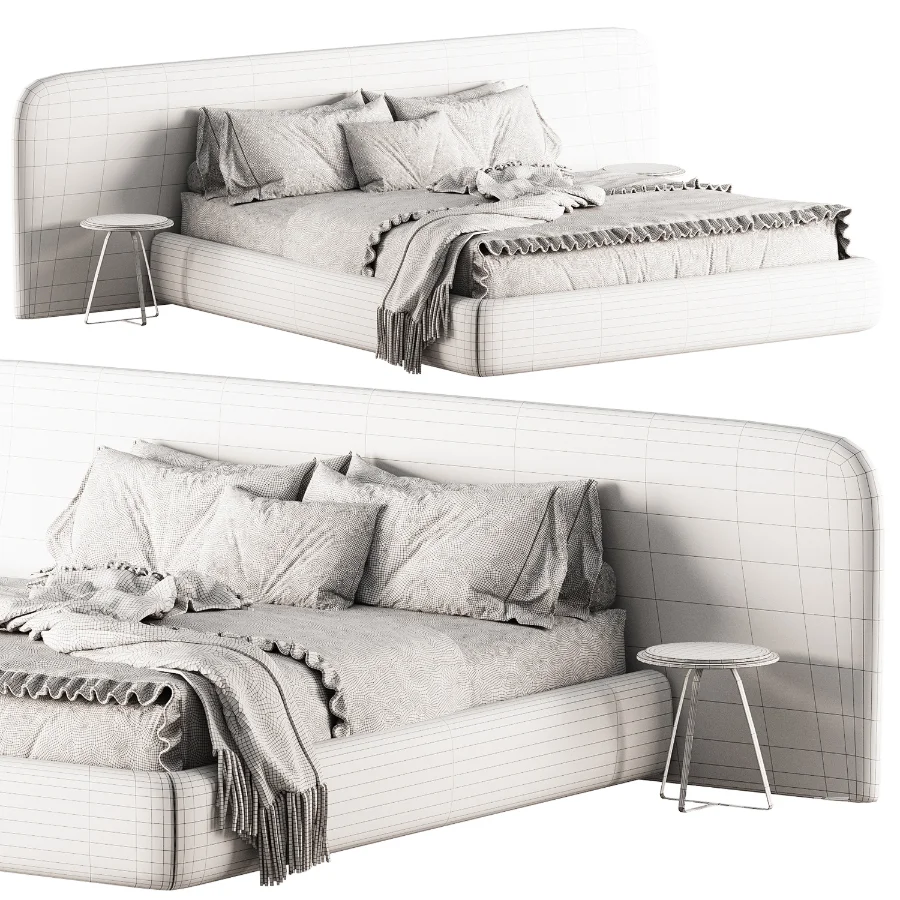 Modern Double bed 06 - Image 2