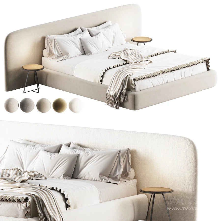 Modern Double bed 06 - Image 3