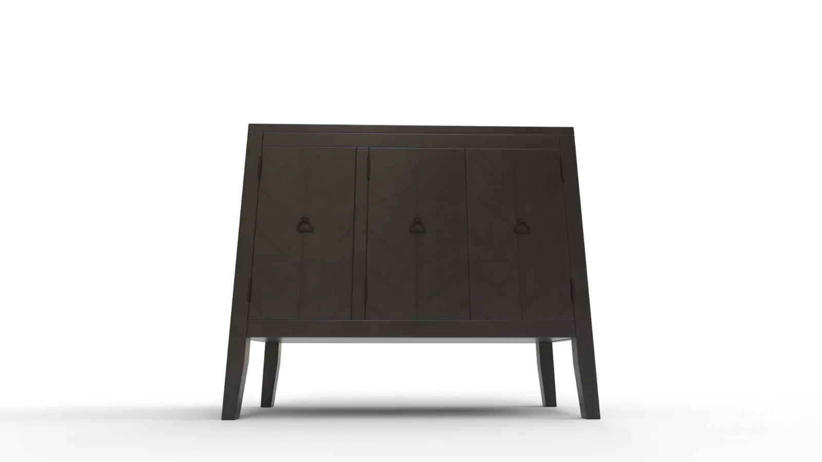 TallSolidWood Door Accent Cabinet - Image 2