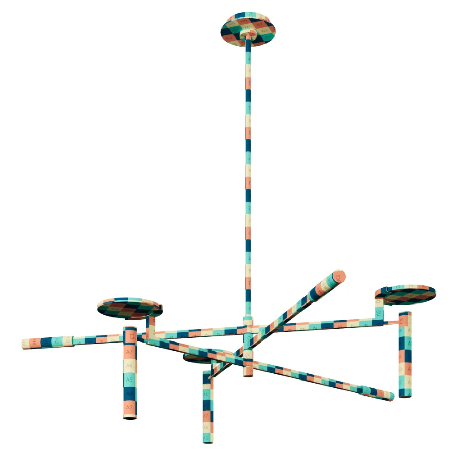 Melange Large Floating Disc Chandelier by Visual Comfort - Image 4