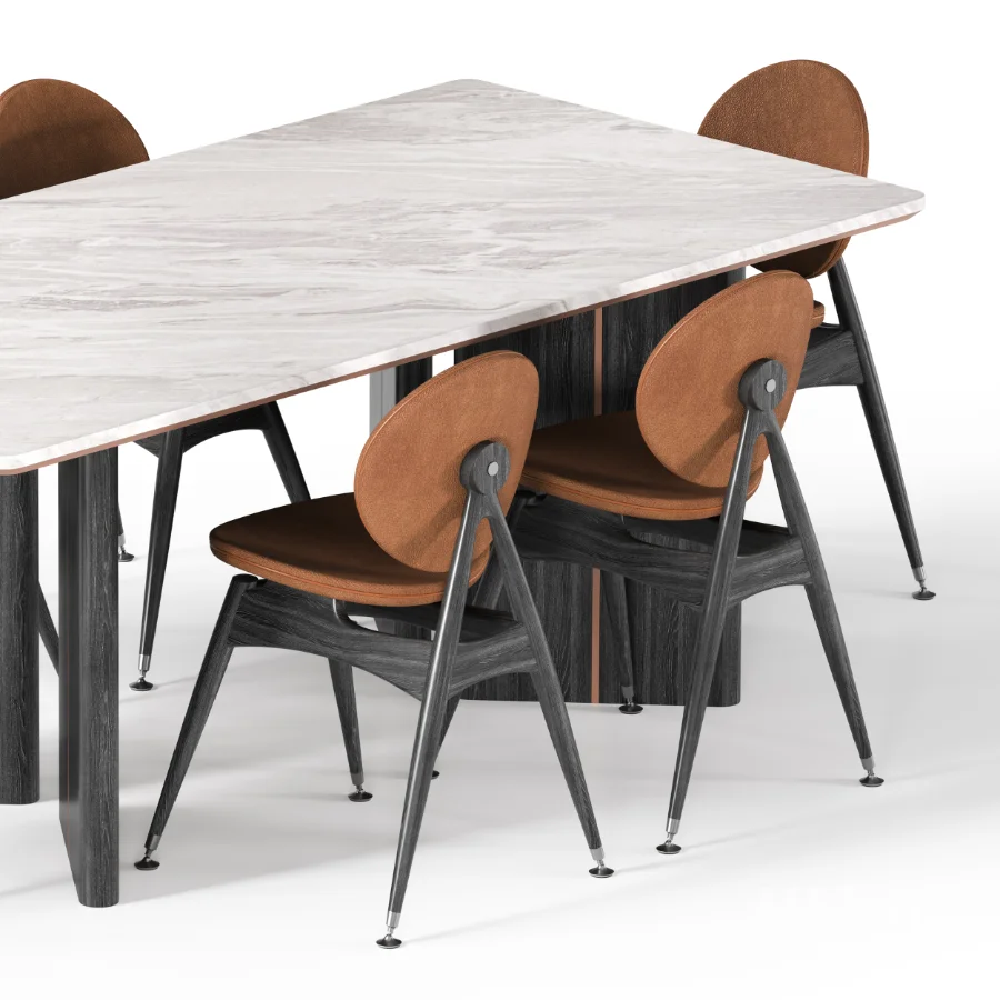 MODERN DINING TABLE AND CHAIRS - Image 5
