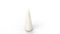 Pre Lit Caviar Beaded Glass Trees White - Thumbnail 7
