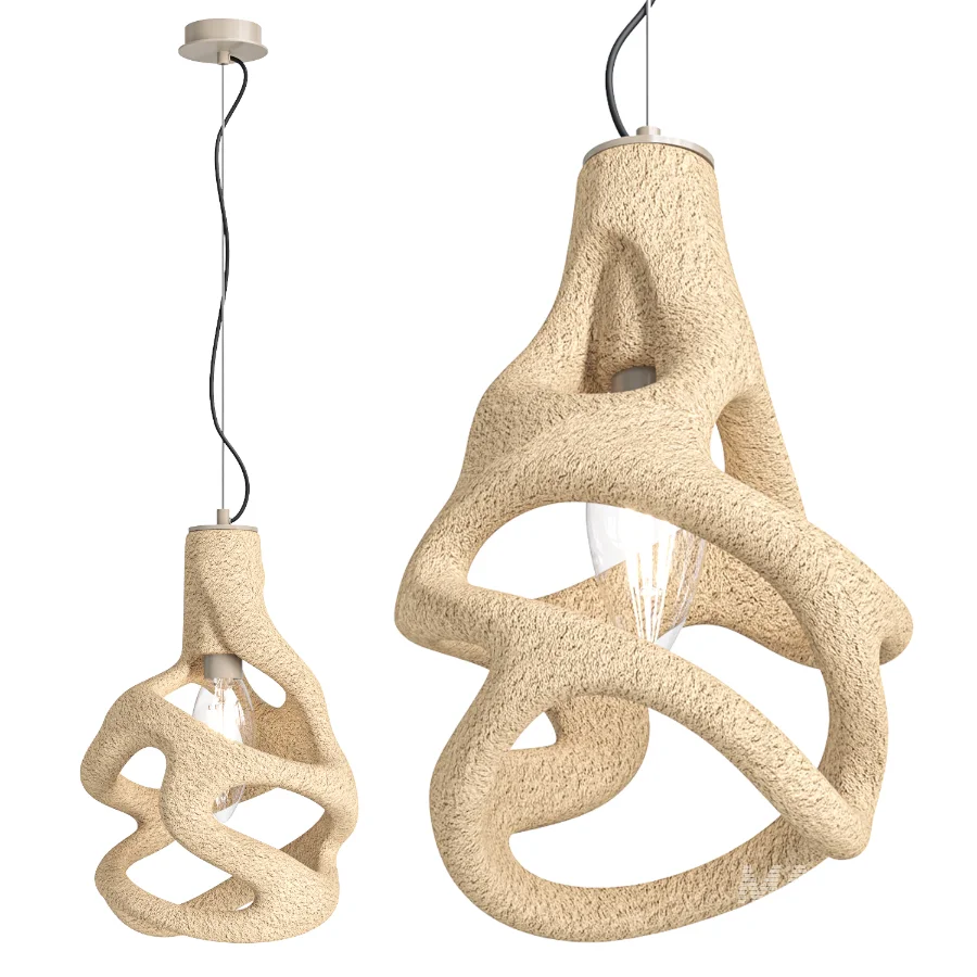 Organic Sculptural Spiralium Pendant Lamp - Image 3