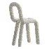 Velvet Designer Style Living Room Side Chair Colorful Open Dining Chair - Thumbnail 4