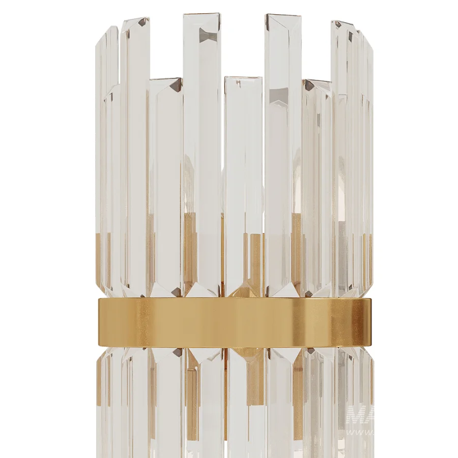 Gold Crystal Vanity Wall Light - Image 6