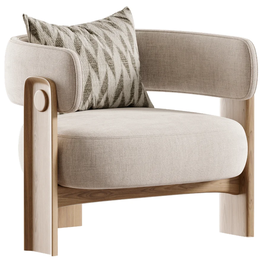 Japandi Armchair - Image 1