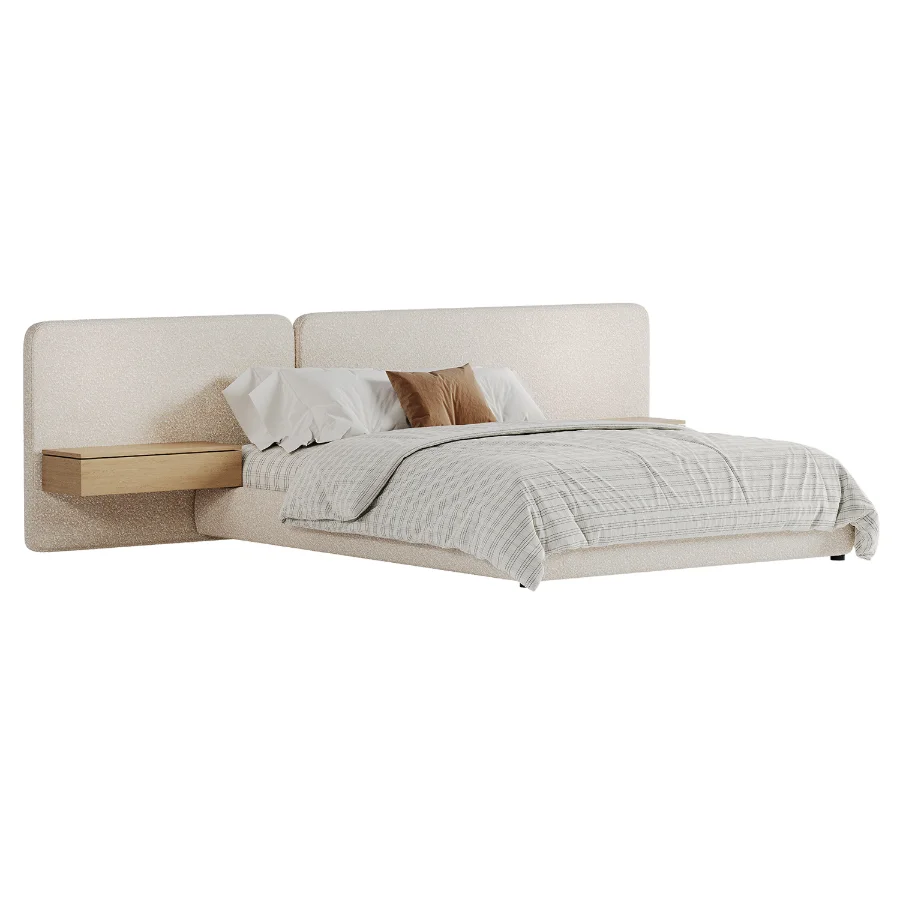 Modern Double Bed 05 - Image 1