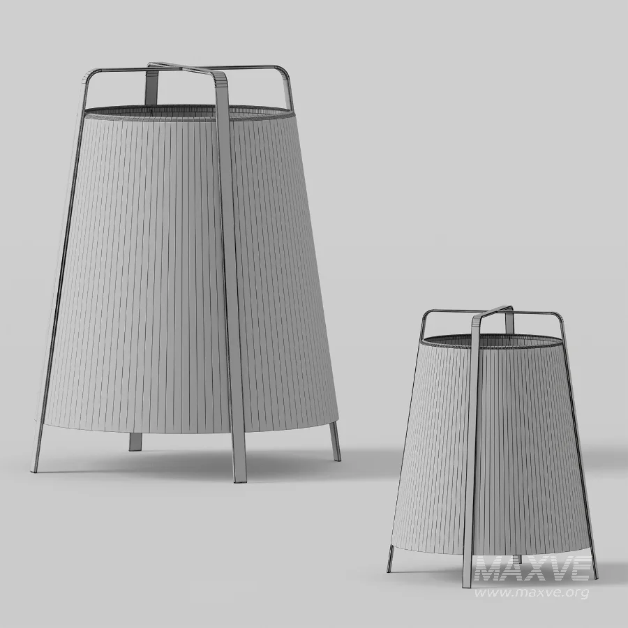 Japandi Fabric Floor Lamp - Image 3