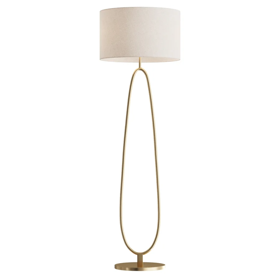 Uttermost Tordin Antique Brass Metal Floor Lamp - Image 2
