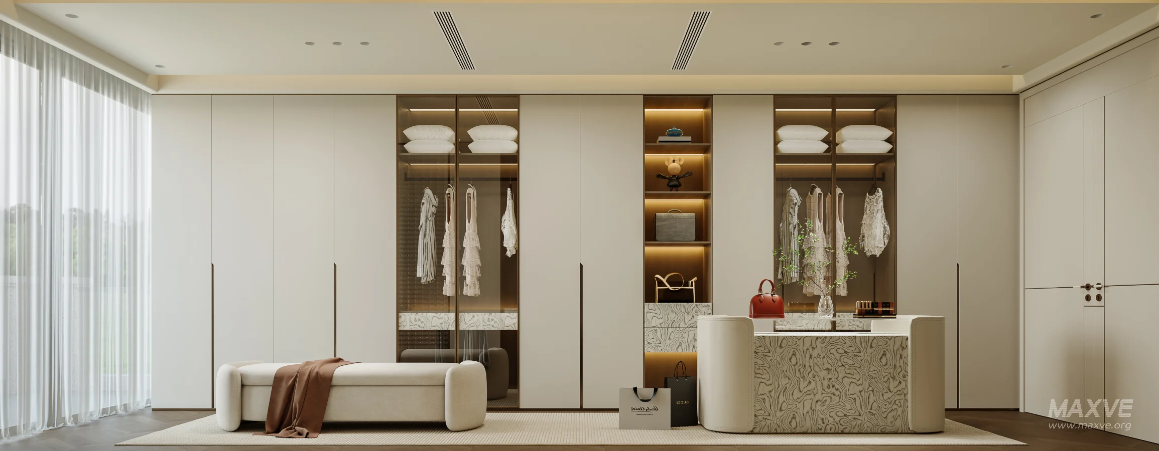 Modern bedroom and dressing room - Image 6