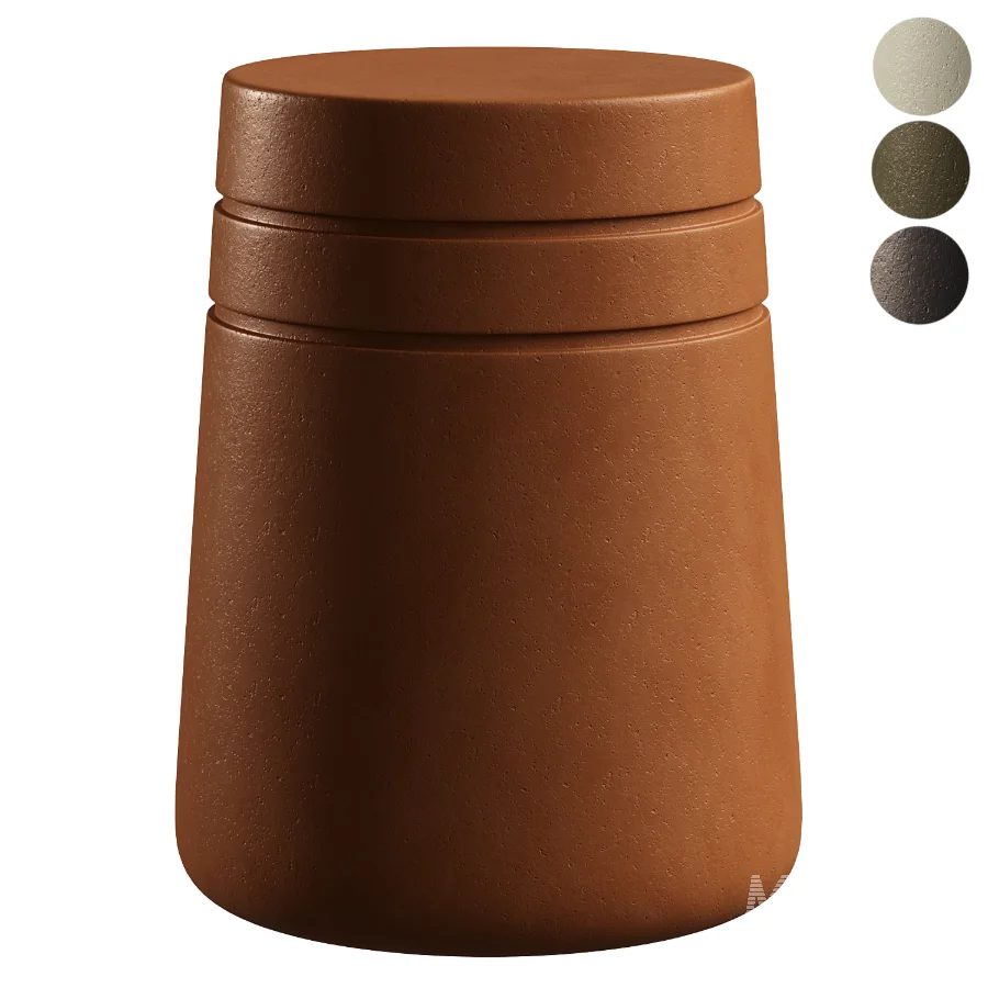 August Lacquer Stool - Image 1