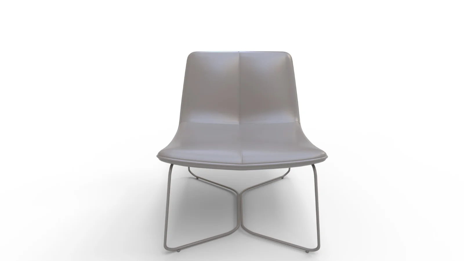Tan Slope Lounge Chair - Image 2