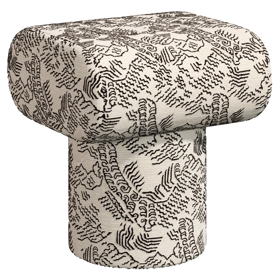 Pouf Plum Boucle Blue - Image 2