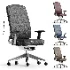 LEATHER-COVERED COMPUTER CHAIR - Thumbnail 1