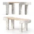 WOOD AND STONE TABLE - Thumbnail 2