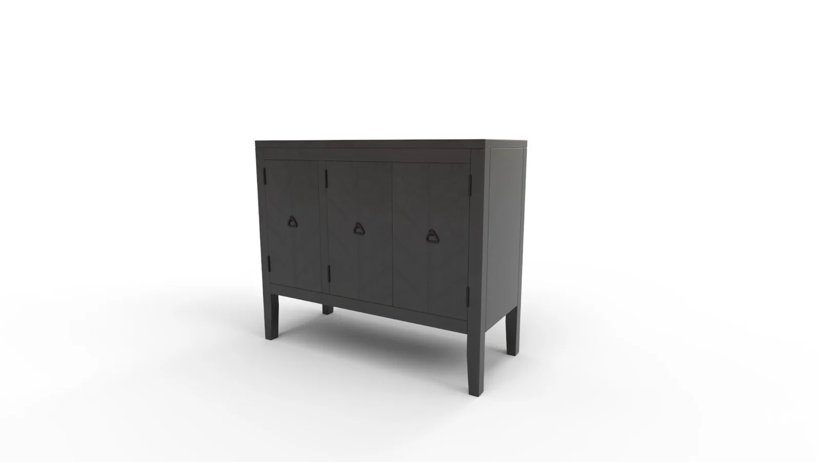 TallSolidWood Door Accent Cabinet - Image 8