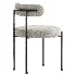 Modern Style Upholstered Side Chair Open Back Dining Chair - Thumbnail 6