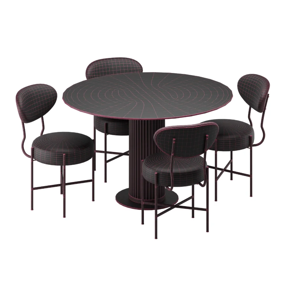 Dining set 07 - Image 3