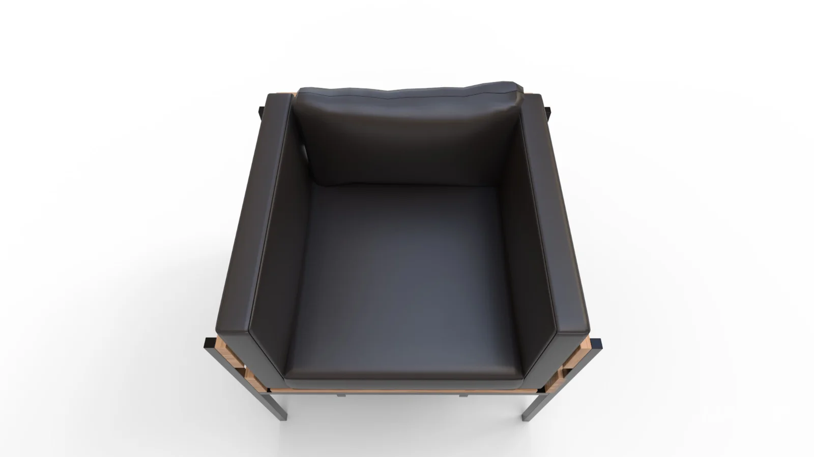 Living Room PU Leather Leisure Sofa Chair - Image 3