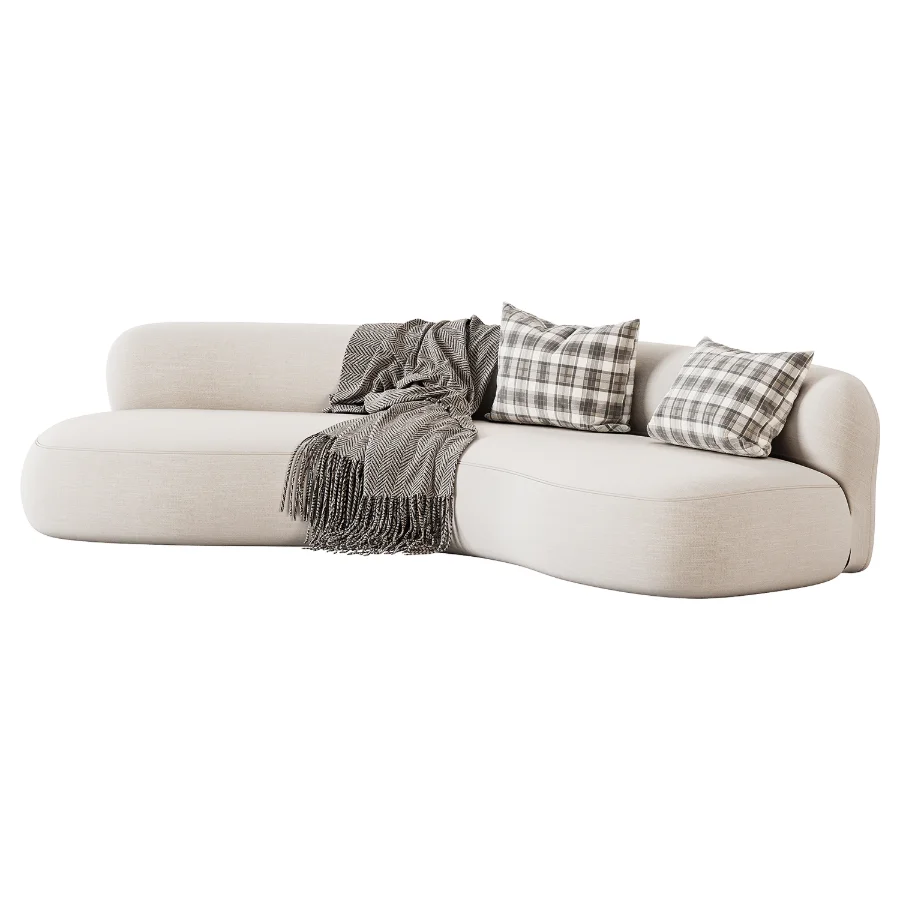 Pierre Augustin Rose Sofa - Image 1