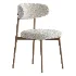 Modern Faux Leather Backrest Dining Chair with Oak Wood Legs - Thumbnail 2