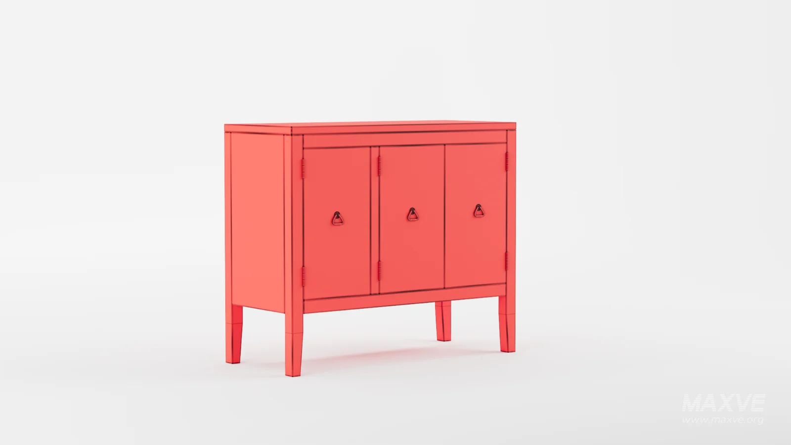 TallSolidWood Door Accent Cabinet - Image 12