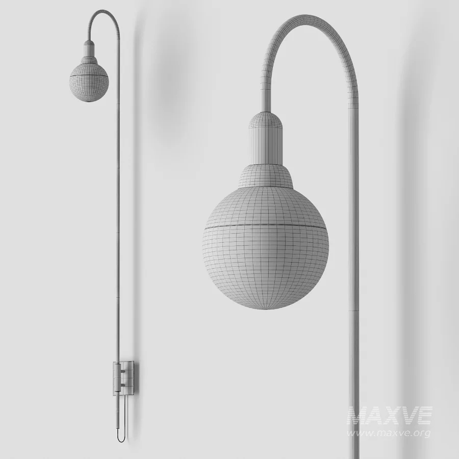 Helmet curve wall lamp by Aromas - Image 3