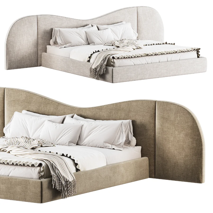 Everest Linen Fabric Bed - Image 3