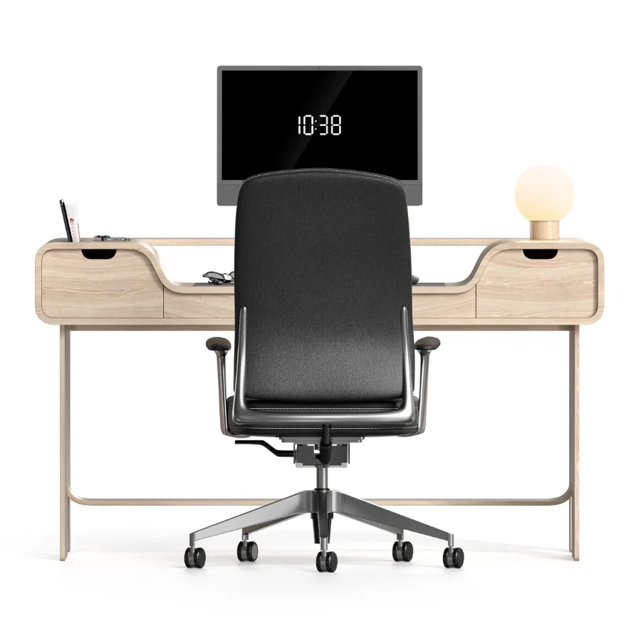 HOLLOW WOOD OFFICE DESK - Image 2