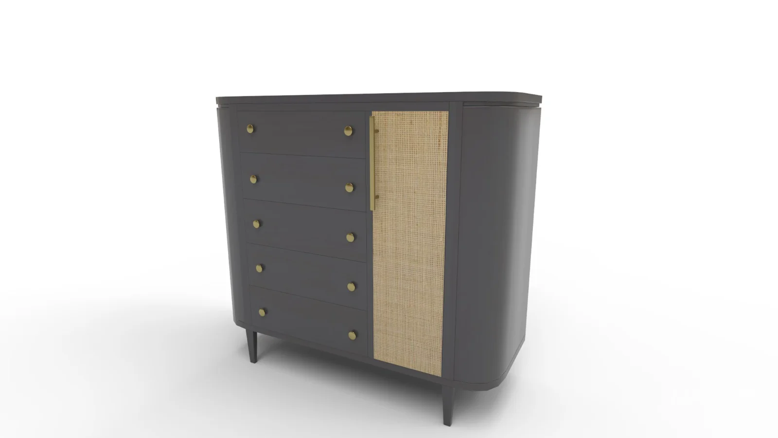Cane5 Drawer Accent Chest - Image 6