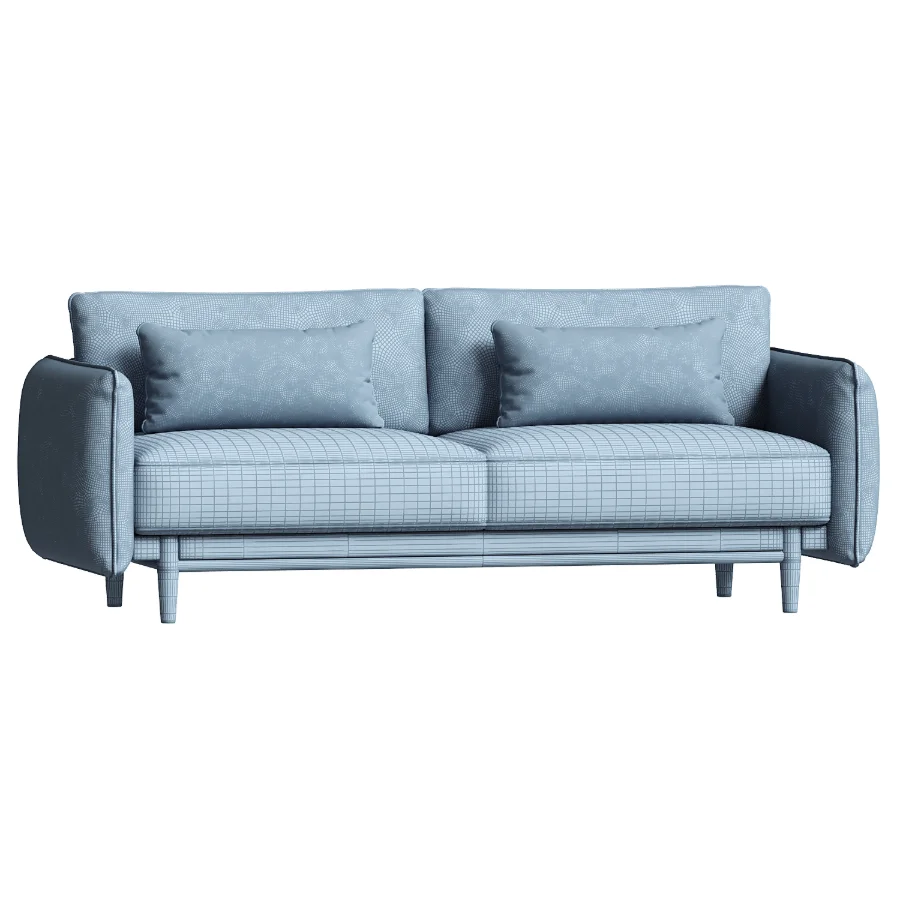 Louie 3 Seat Sofa Grey Linen - Image 1