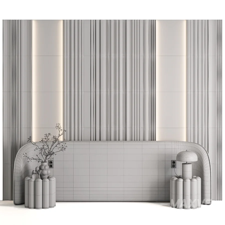 Organic Headboard Set08 - Image 5