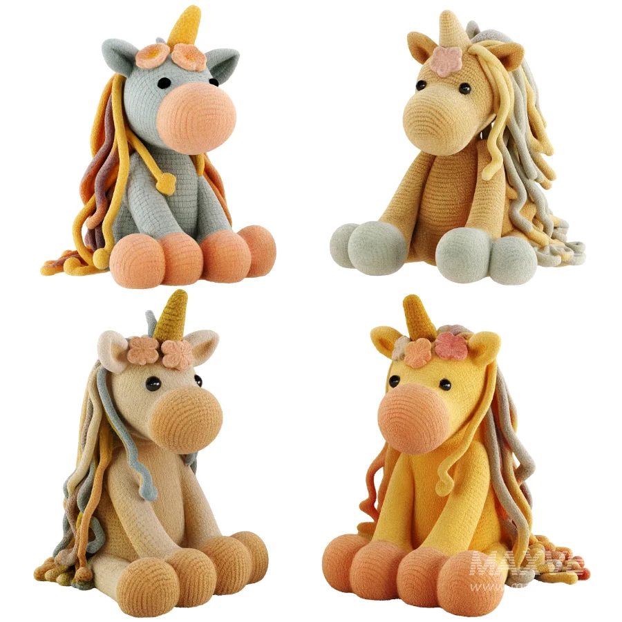 Plush Toys Set 31-Unicorn - Image 1