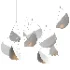 White glider pendant light - Thumbnail 4