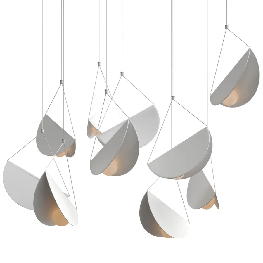 White glider pendant light - Image 4