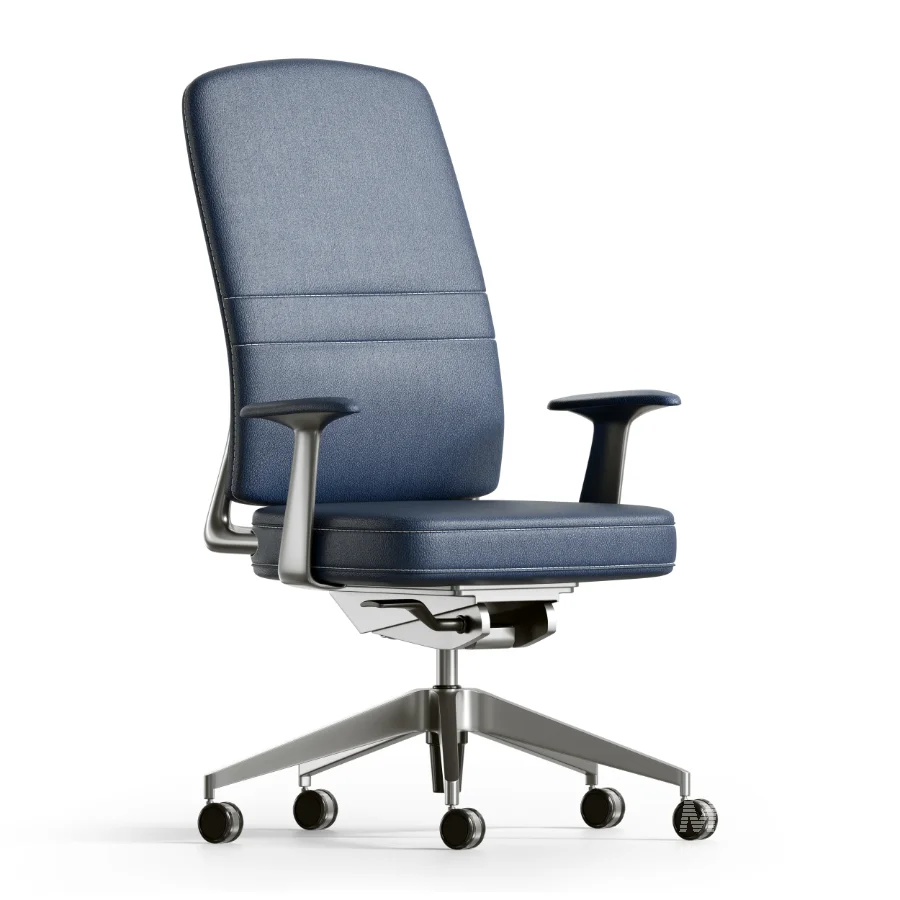 LEATHER-COVERED COMPUTER CHAIR - Image 4