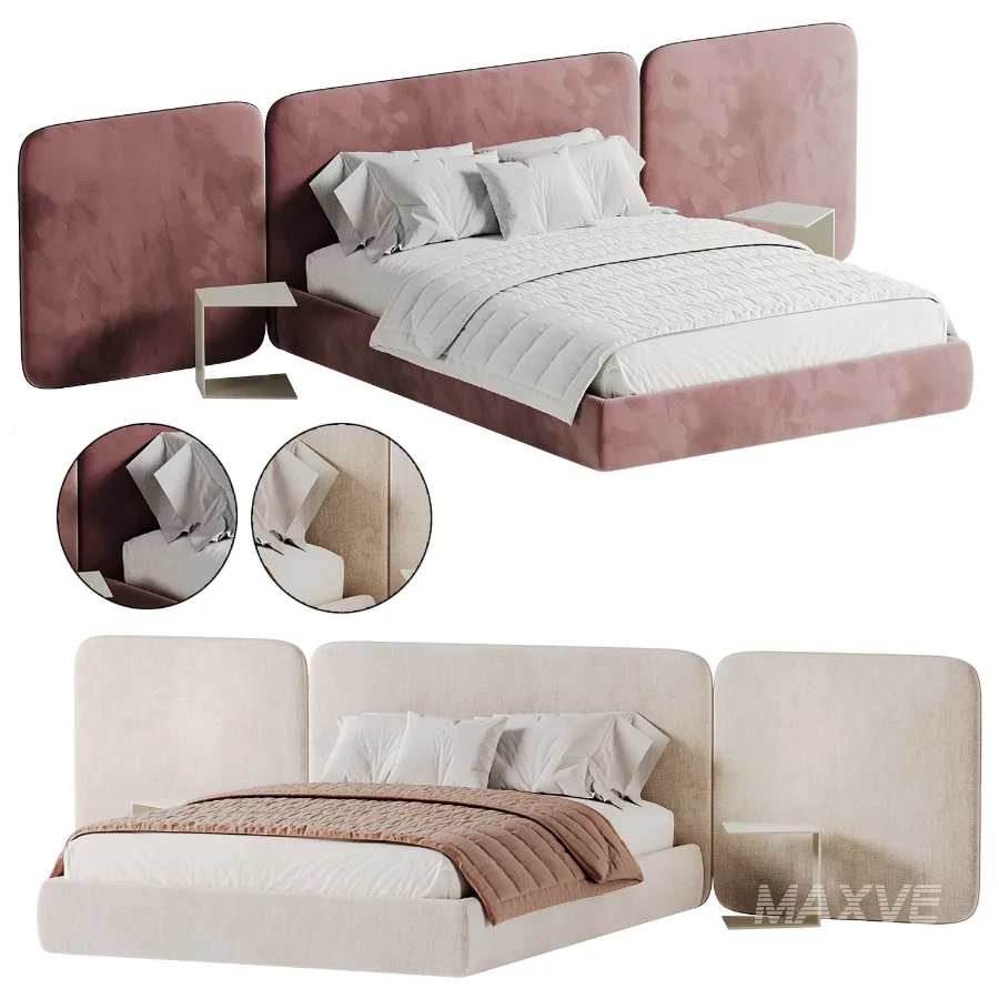 Modern Double Bed 02 - Image 6