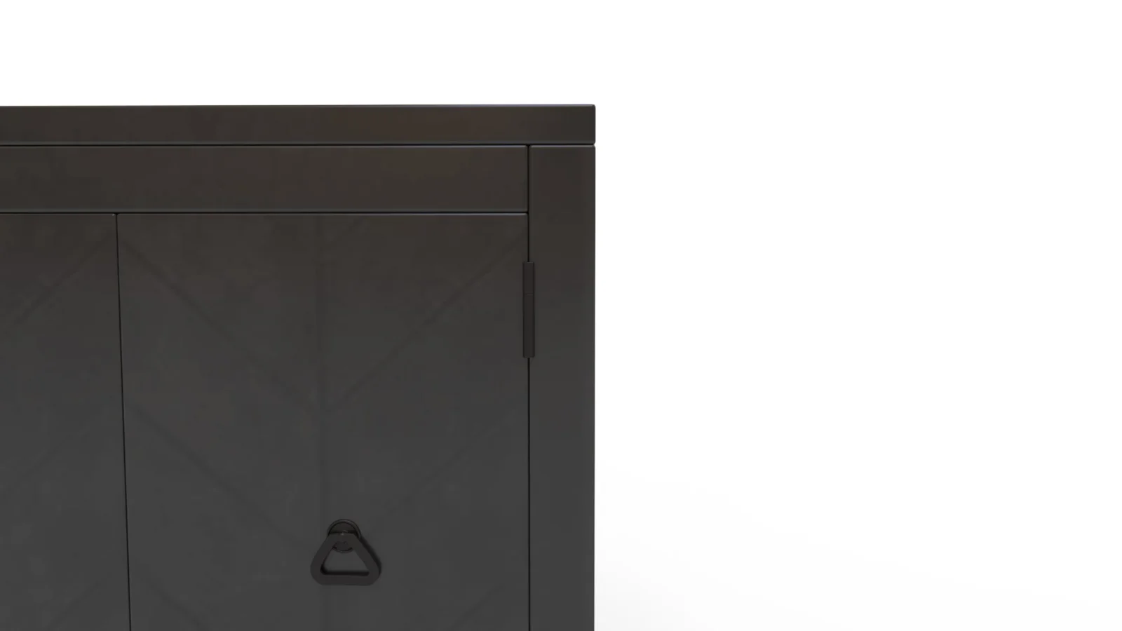 TallSolidWood Door Accent Cabinet - Image 7