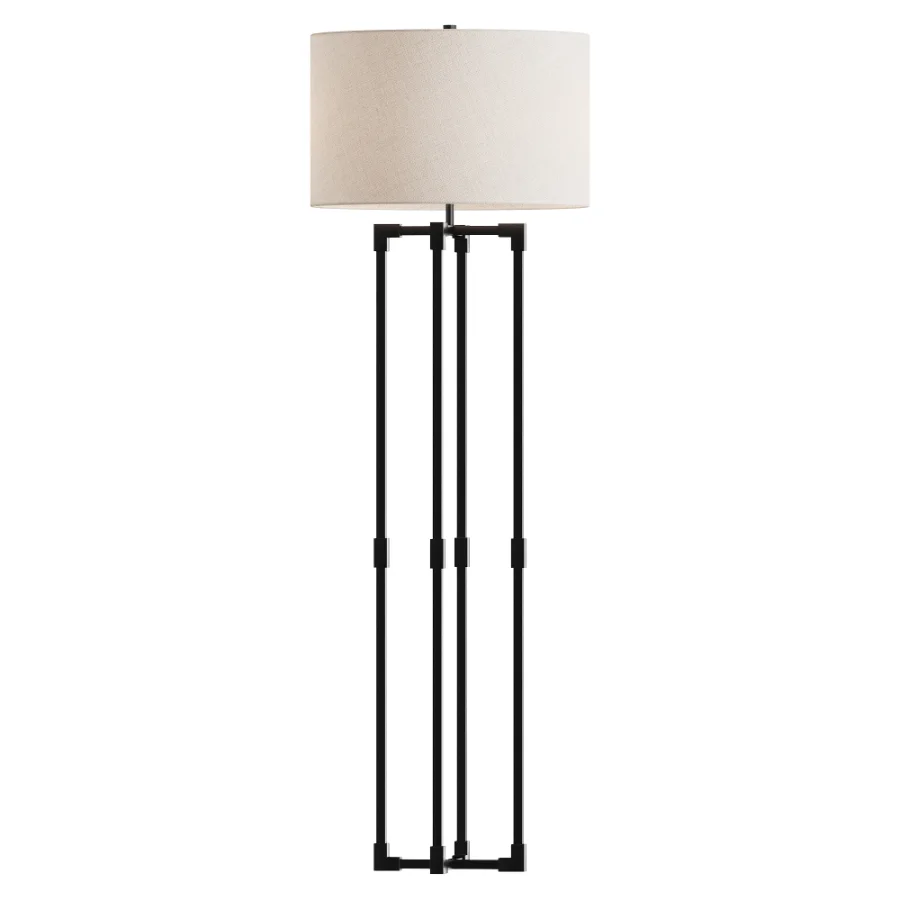 Metal Floor Lamp with Shade - Image 2