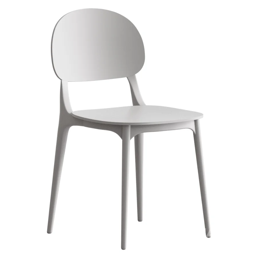 Modern Indoor-Outdoor Plastic Side Chair - Image 6