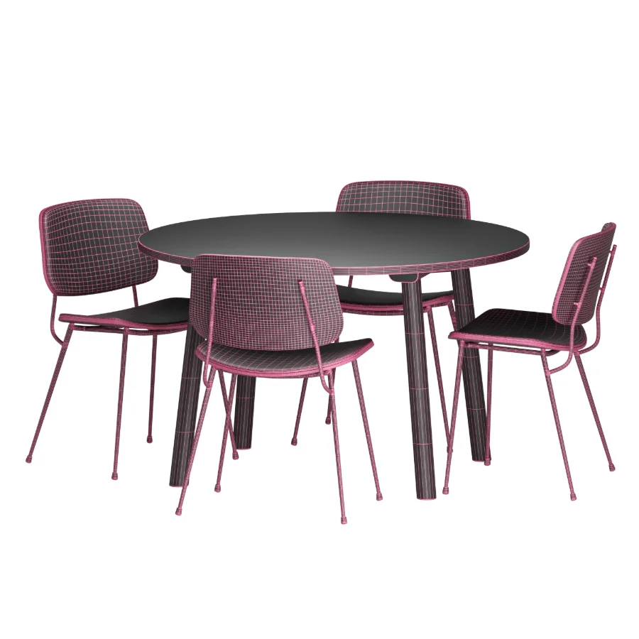 Dining set 09 - Image 4
