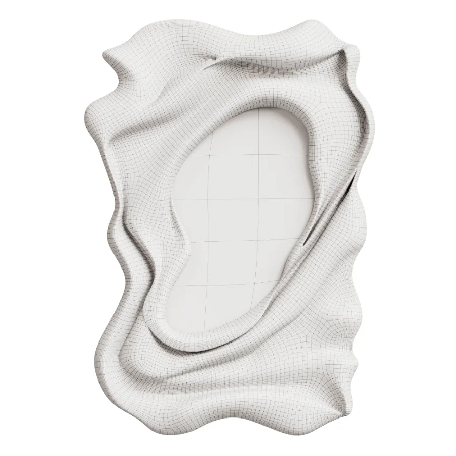 Ondula Wavy Fluid Wall Mirror - Image 5