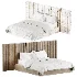 Summerton Stone White Fabric Queen Bed - Thumbnail 2