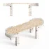 WOOD AND STONE TABLE - Thumbnail 4