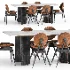 MODERN DINING TABLE AND CHAIRS - Thumbnail 4