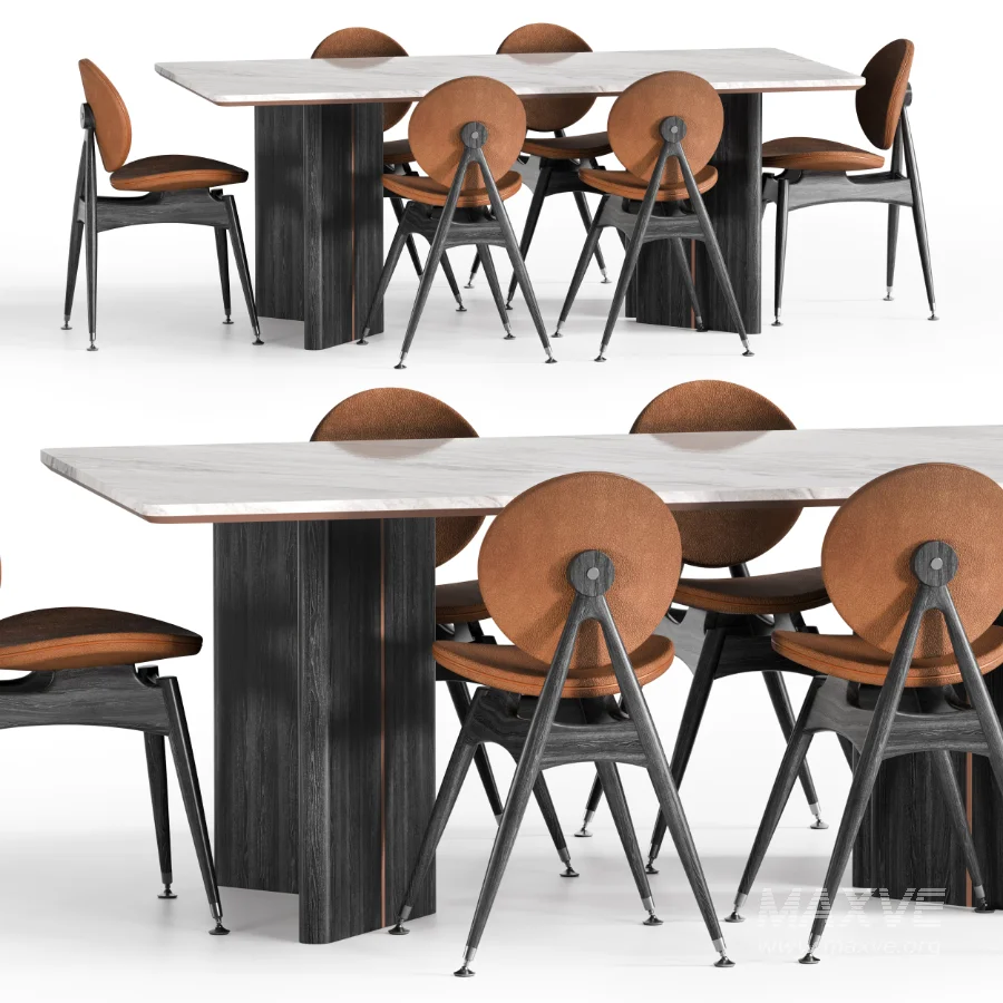MODERN DINING TABLE AND CHAIRS - Image 4