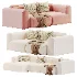 Modular sofa Mail3 Bucle Silver - Thumbnail 7