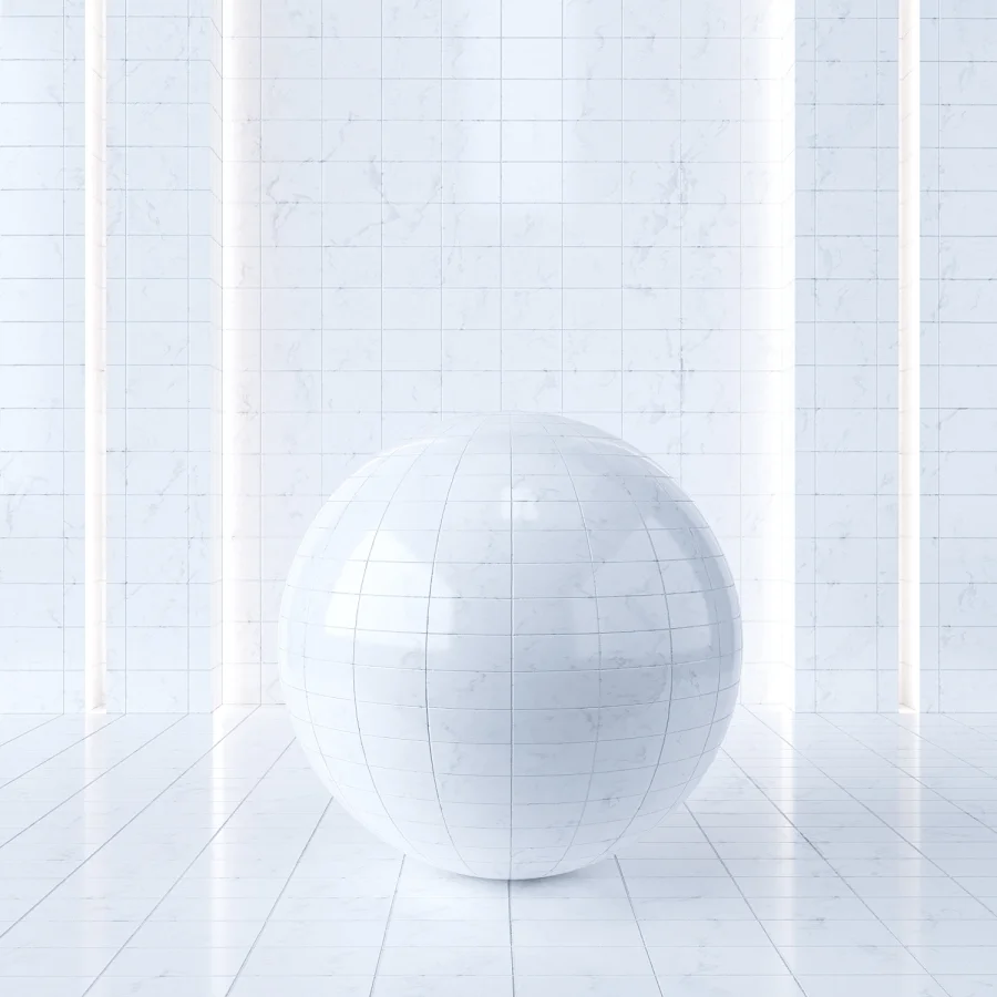 Marble Tile White - Image 1