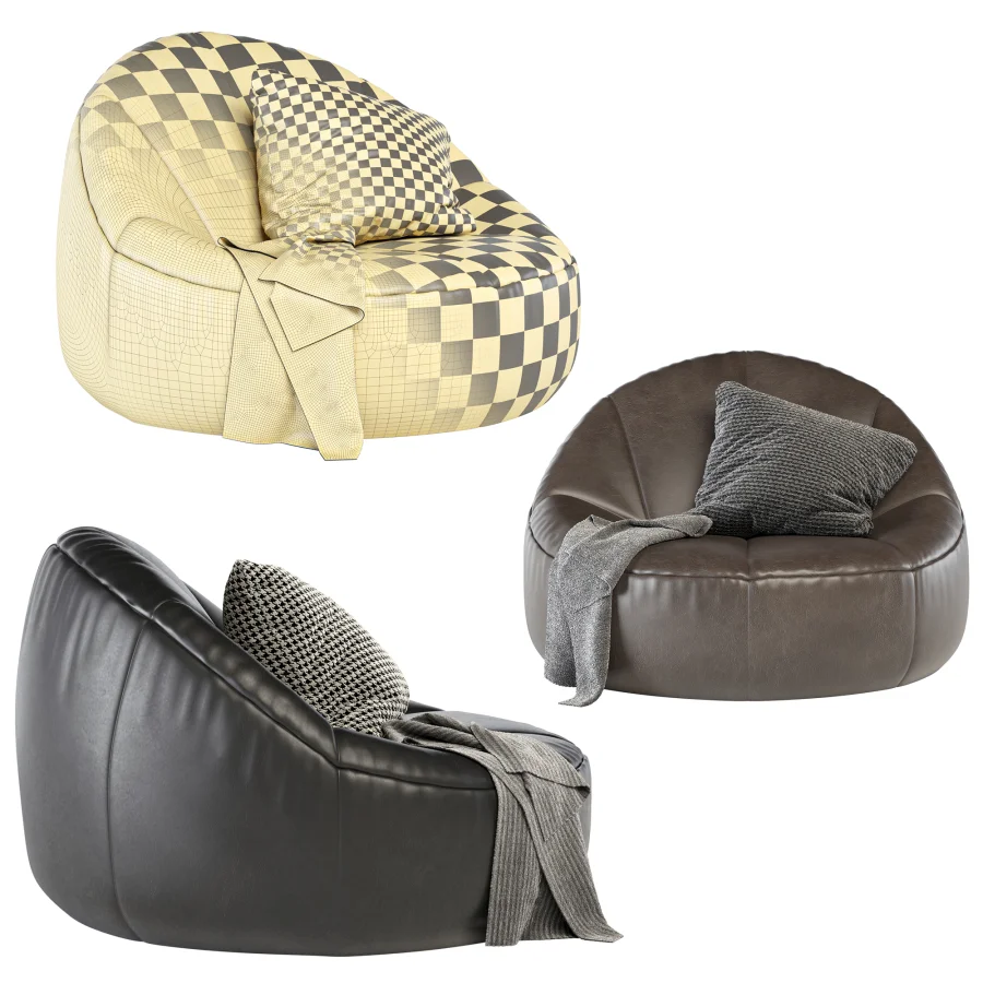 bean bag pumpkin armchair - Image 3